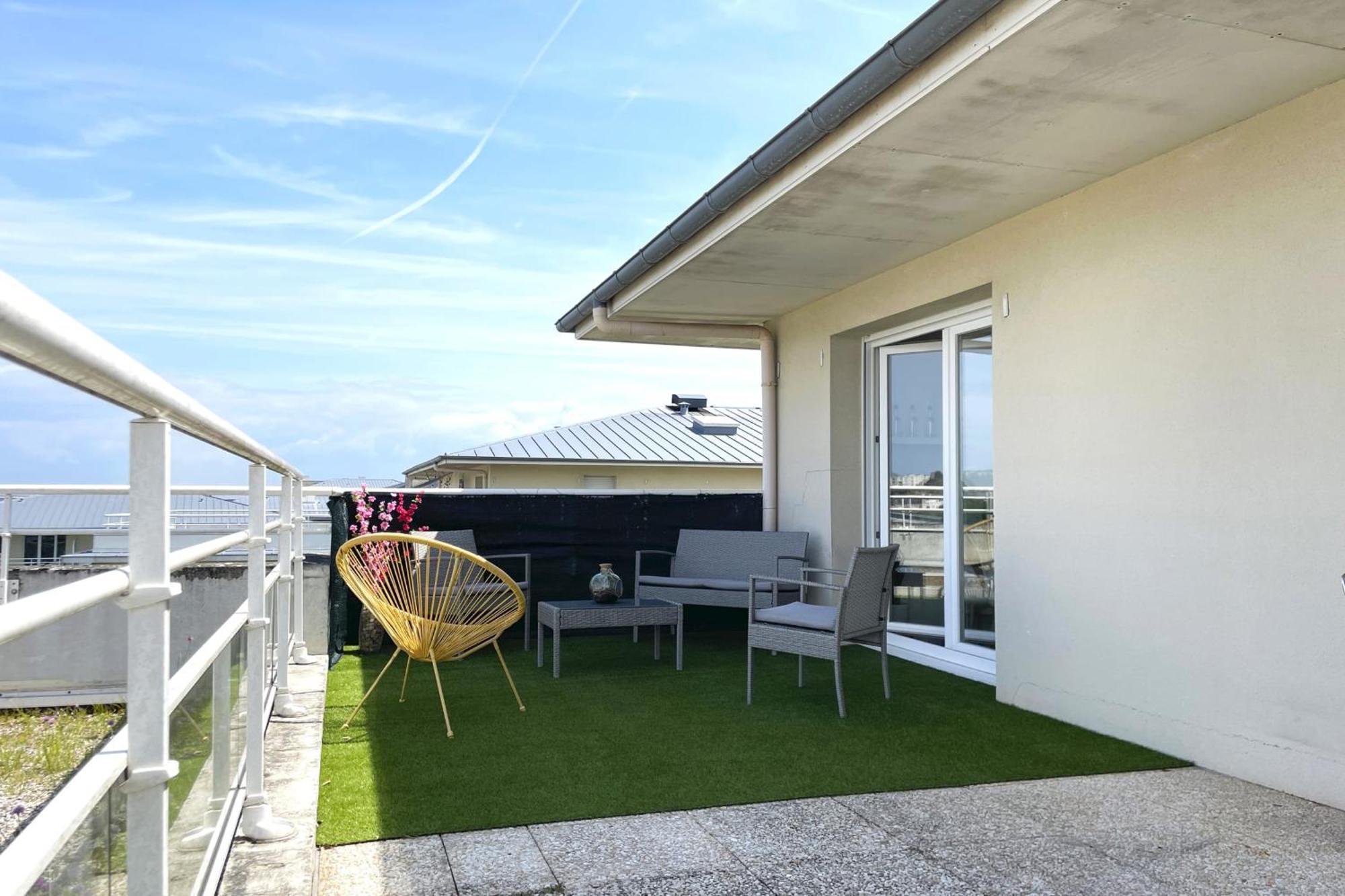 Le Rooftop - Terrasse - Parking - Piscine Caen Exterior foto