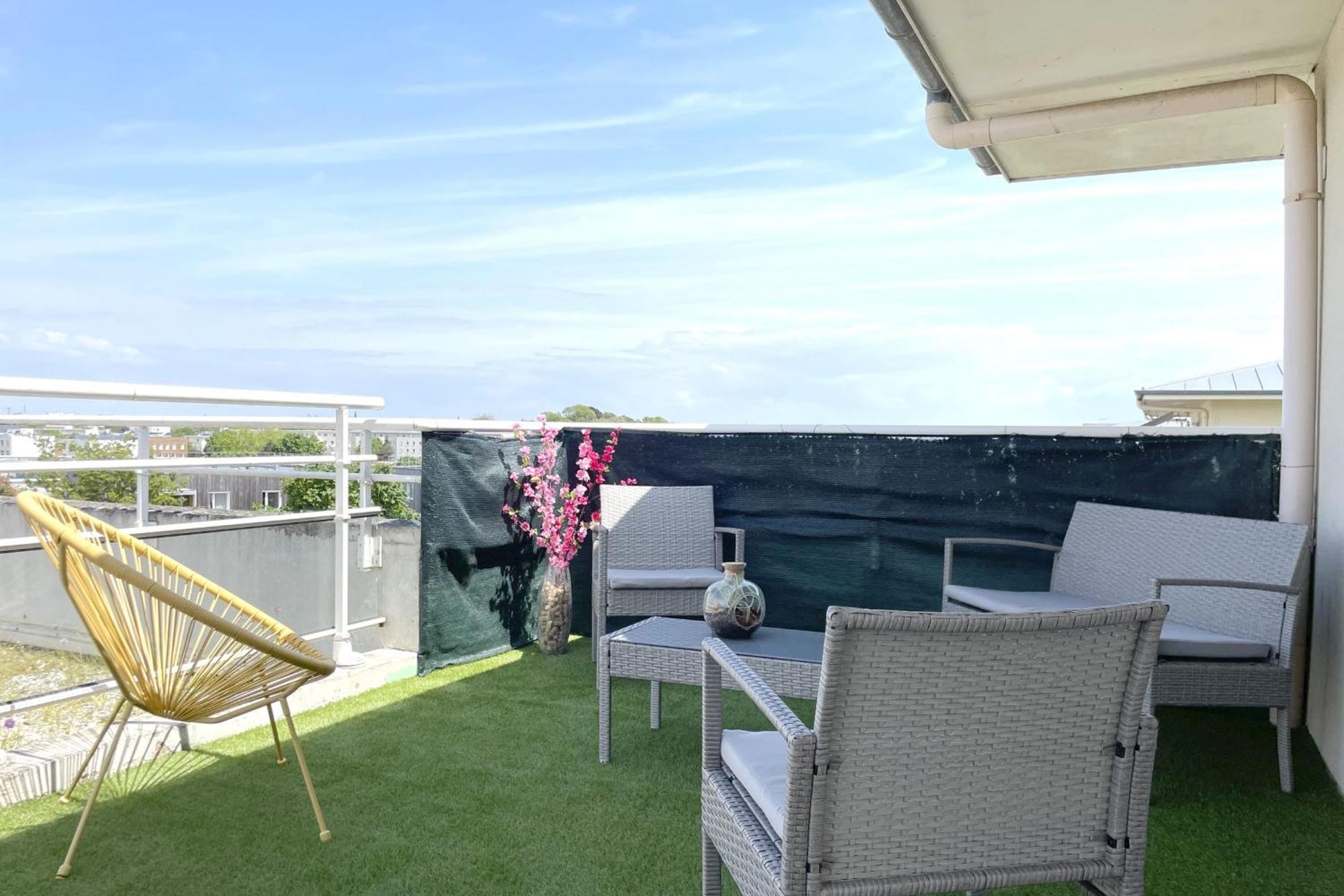 Le Rooftop - Terrasse - Parking - Piscine Caen Exterior foto